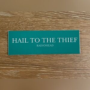 Authentic RADIOHEAD Vintage Hail To The Thief Era Sticker